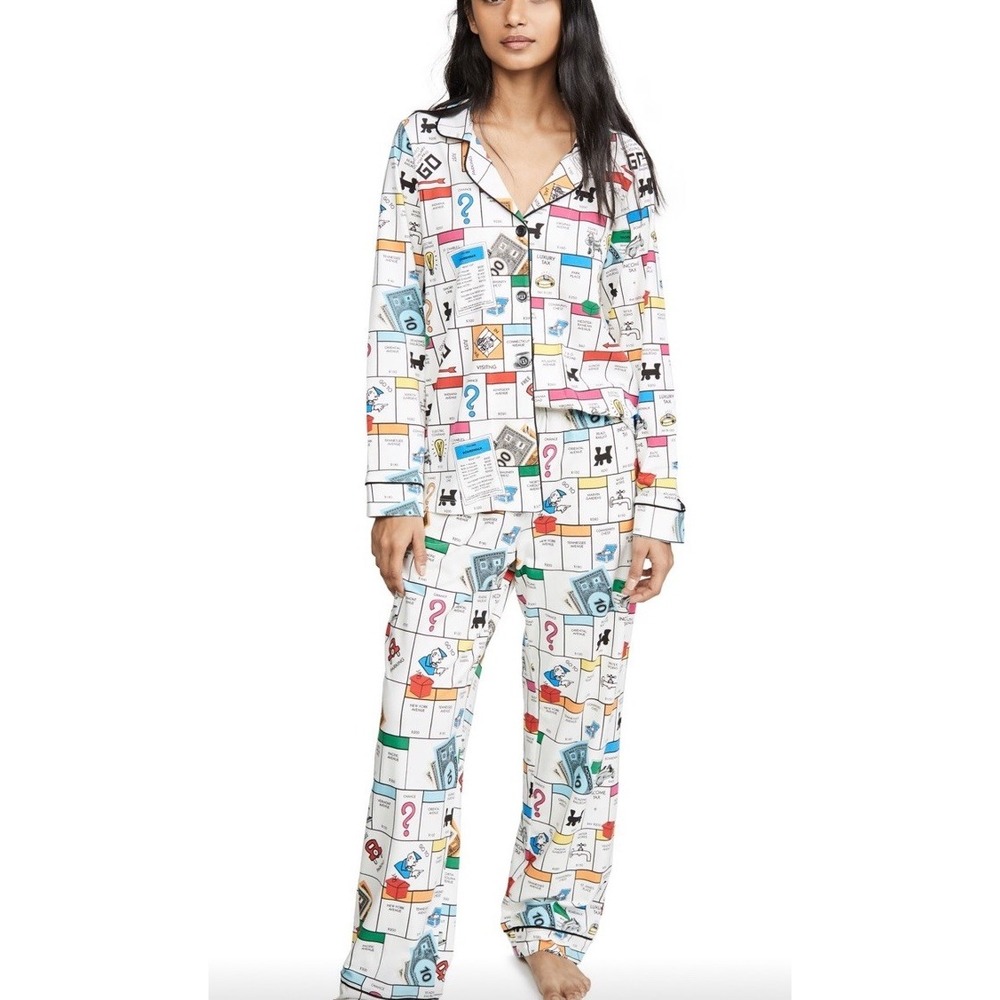 BedHead Pajamas Classic PJ Set Soft Organic Cotton Monopoly Small Whimsical